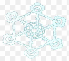 Snowflake Ice Crystal - Free Vector Graphic On Pixabay Snowflake Png,Freeze Png
