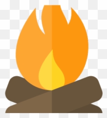 Bonfire Clipart Transparent - Camp Fire Flat Design Png