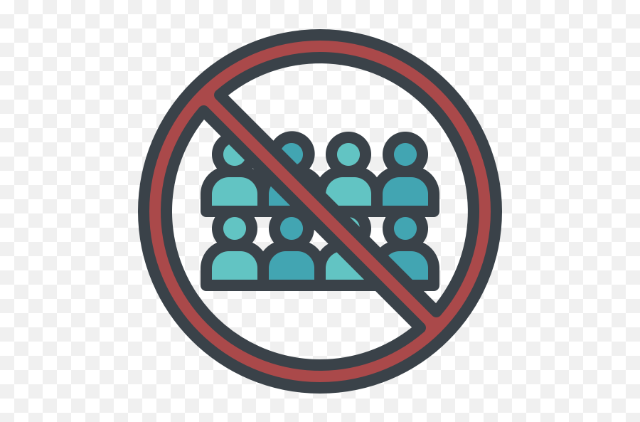 Avoid Contact Covid - Avoid Crowd Icon Png,Crowd Png