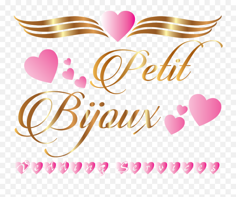 Wedding Logo Design For Petit Bijoux - Wedding Name Design Png,Wedding Logo