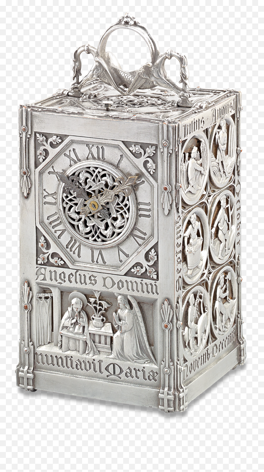 Gothic Revival Angelus Carriage Clock - Chest Of Drawers Png,Gothic Border Png