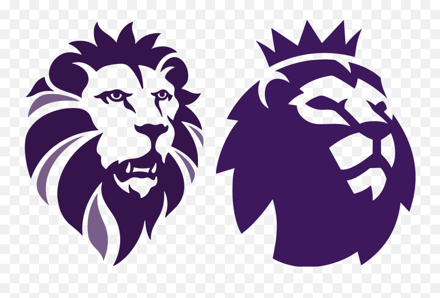 Library Of English Premier League Logo Vector Black And - Premier League Logo Png,Lion Png Logo