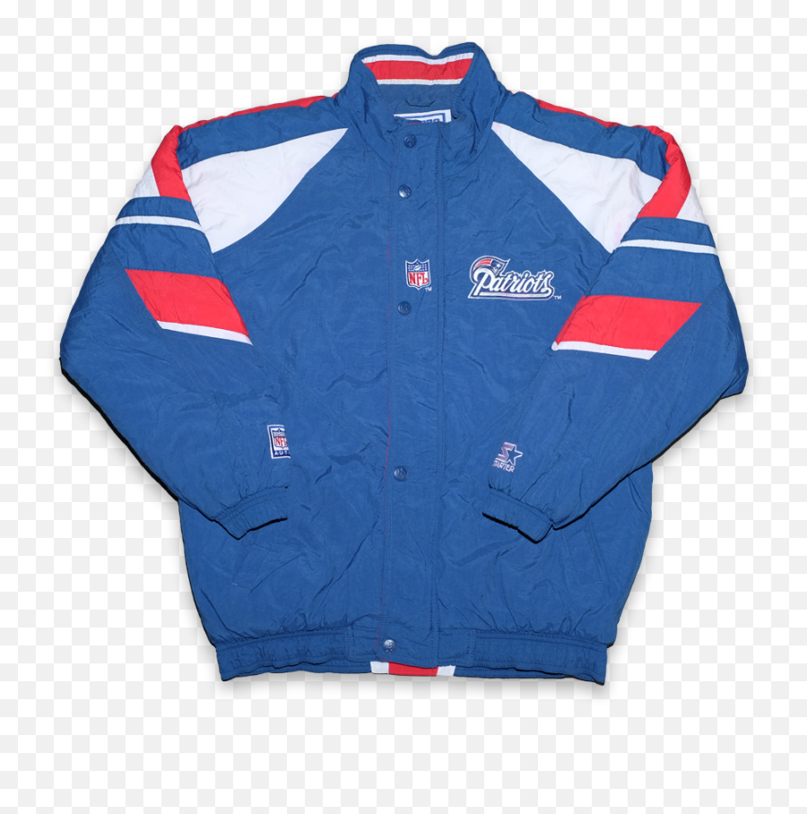 Vintage Starter New England Patriots Padded Jacket Medium - Sweater Png,New England Patriots Png