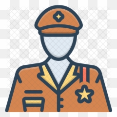 Veteran Icon Of Colored Outline Style - png