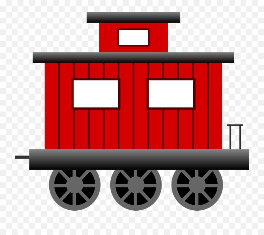 Caboose Train Transportation - Free Vector Graphic On Pixabay Caboose Clipart Png,Railroad Png