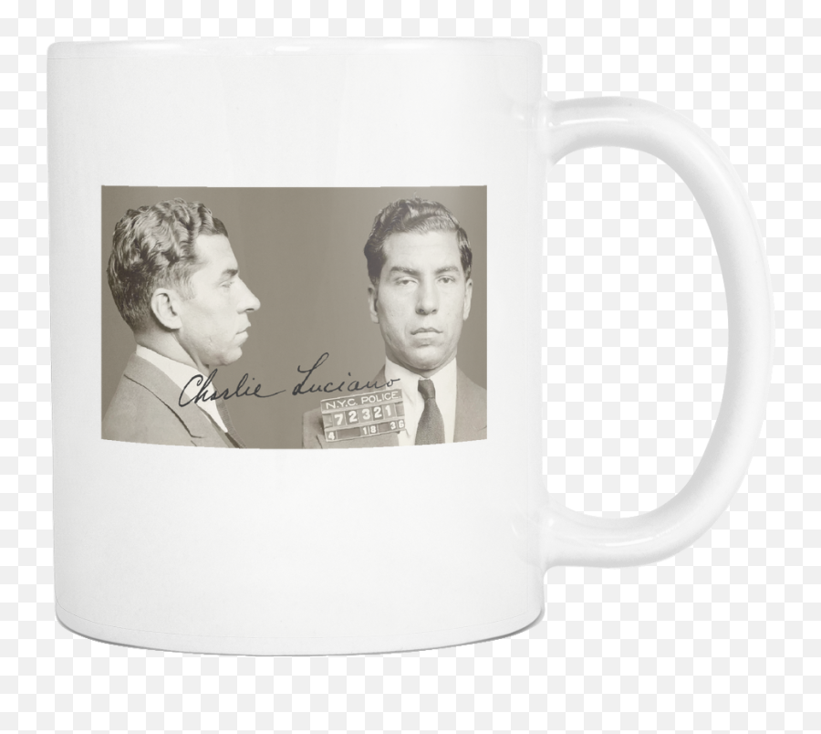 Charlie Luciano Mug - Northern Italians Vs Southern Italians Appearance Png,Transparent Lucky Luciano