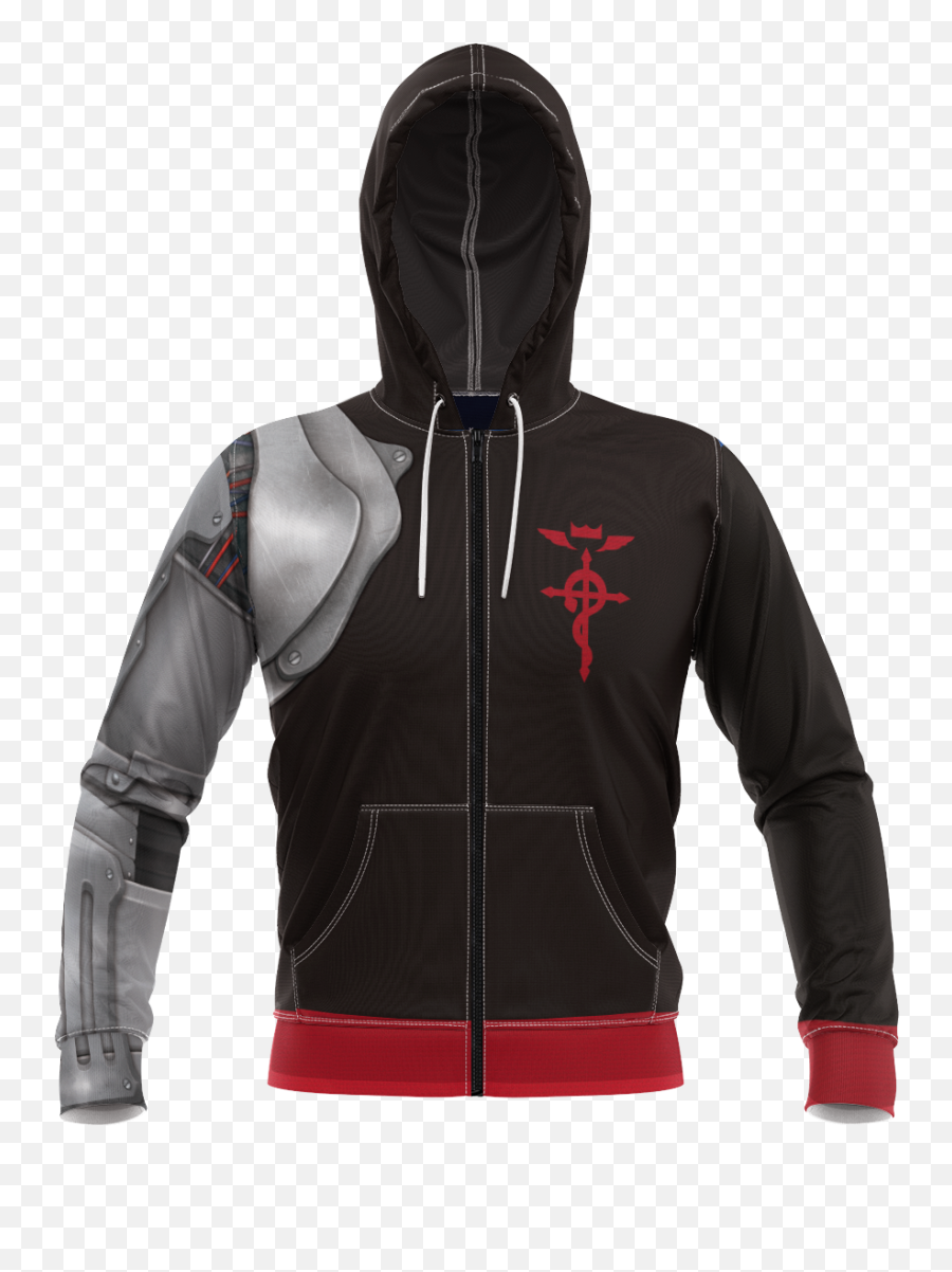 Edward Elric Unisex Zipped Hoodie - Full Metal Alchemist Symbol Png,Edward Elric Png