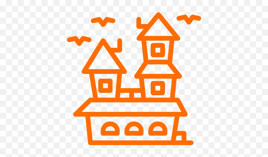Halloween Horror House Scary Icon - Halloween Free Png,Horror Icon