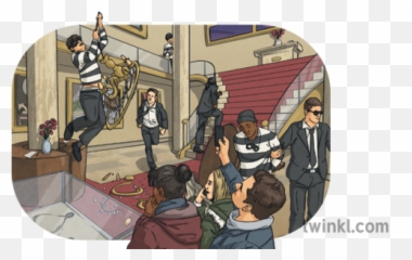 Spy Story Scene Secret Agents Disaster English Ks2 - Conversation png