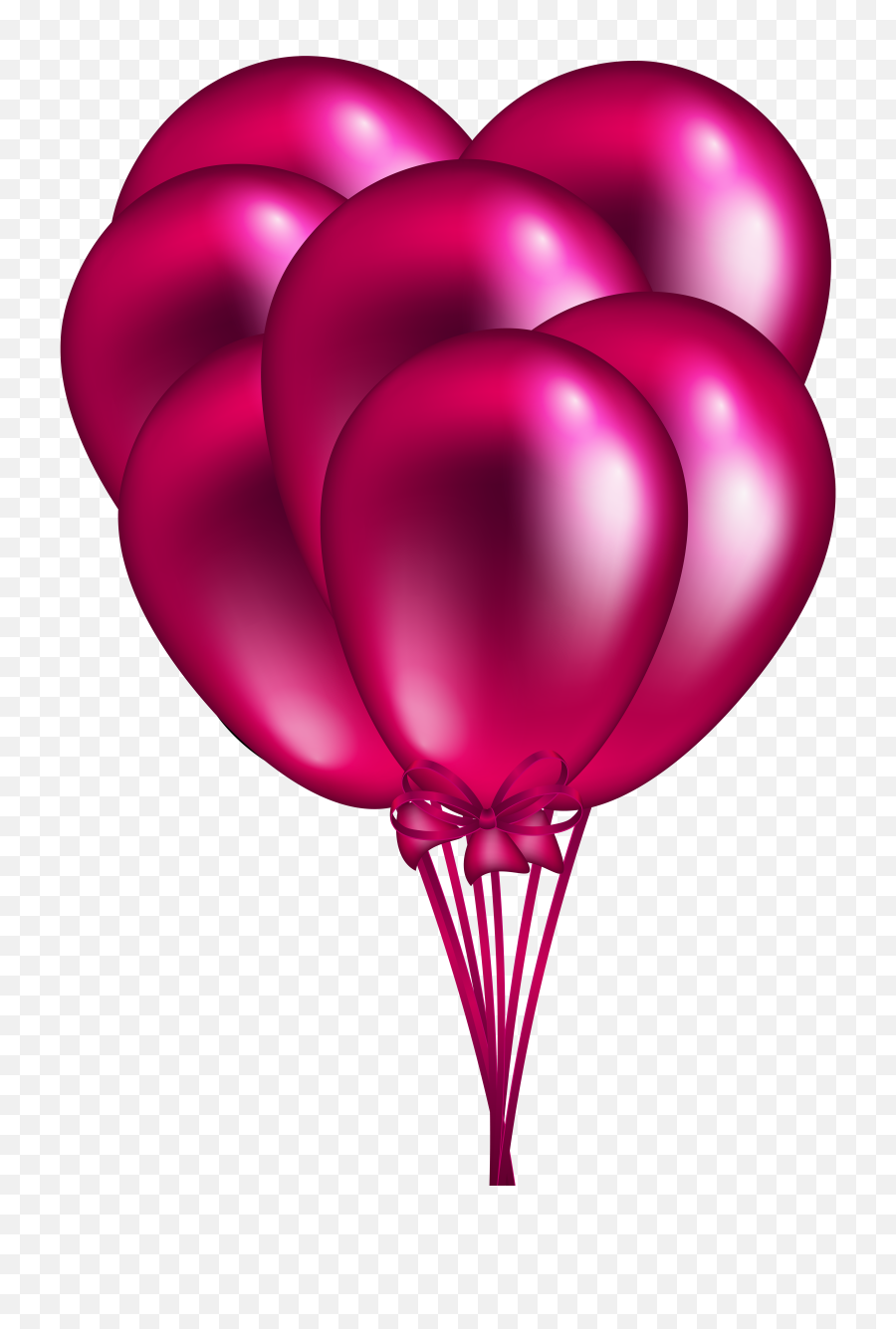 Clip Art Balloons Red Balloon - Dark Pink Balloons Png,Real Balloons Png