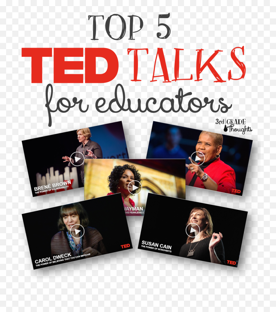 My Favorite Ted Talks For Educators 3rd Grade Thoughts - Teacher Ted Talk Png,Ted Talk Icon