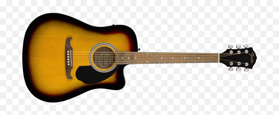 Acoustic Guitar Dubai - Buy The Best Acoustic Guitars Online Fender Fa 125 Ce Sb Png,Hofner Icon Series Beatle Bass Guitar Sunburst