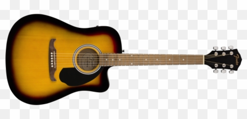 Acoustic Guitar Dubai - Buy the best guitars online Fender Fa 125 Ce Sb png