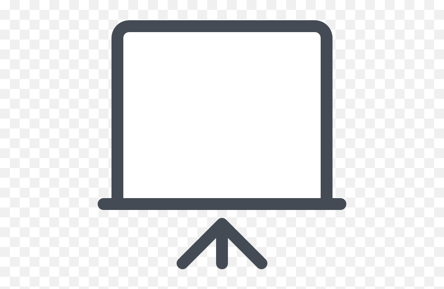 Presentation Screen Icon In Pastel Style - Empty Png,Monitor Icon