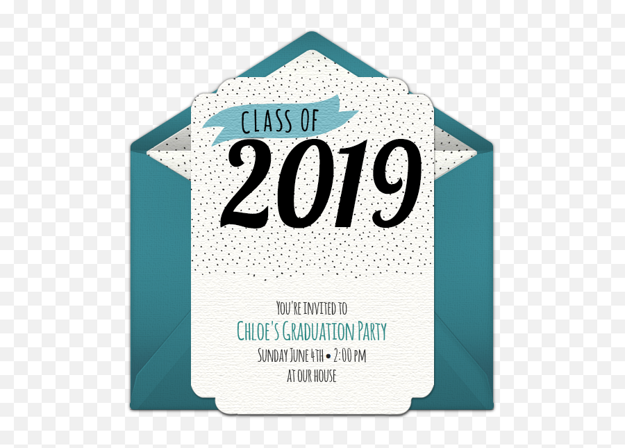 Class Of 2019 Dots Online Invitation - Flyer Png,You're Invited Png