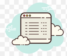 Transaction List Icon In Cloud Style - Aesthetic App Icons Clouds png