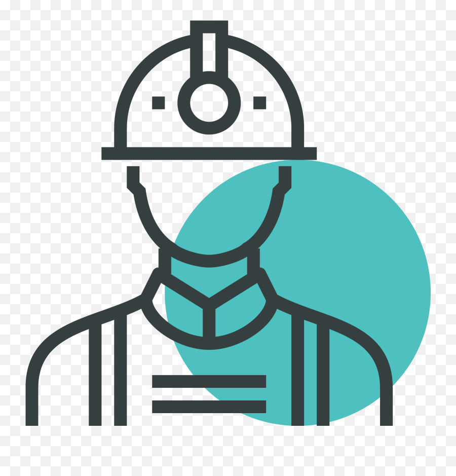 Download Icon - Worker Safety Line Png Icon Png Image With,Safty Icon