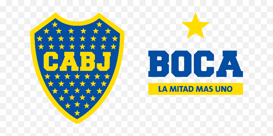 Boca Logo La Mitad Más Uno - Escudo Boca Juniors Vector Png,Uno Png