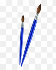 Download Hd Paint Brushes Png Clip Art - Paintbrush Transparent Background