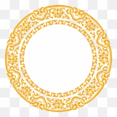 Download Golden Vintage Round Border Png - Vector Graphics Portable Network