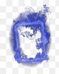 Blue Flame Border Request - Fire Frame Png