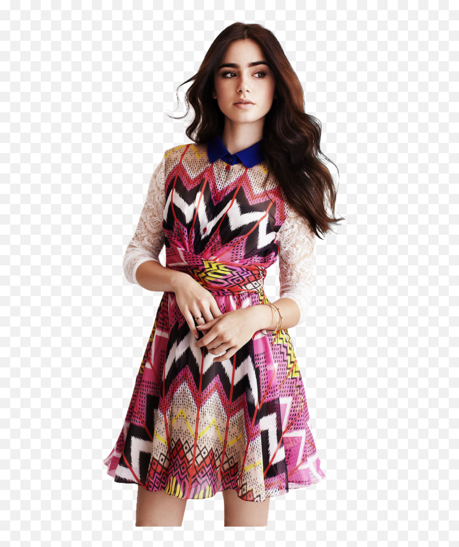 Download Lily Collins Dress Lilly - Lily Collins Shine Png,Lily Collins Png