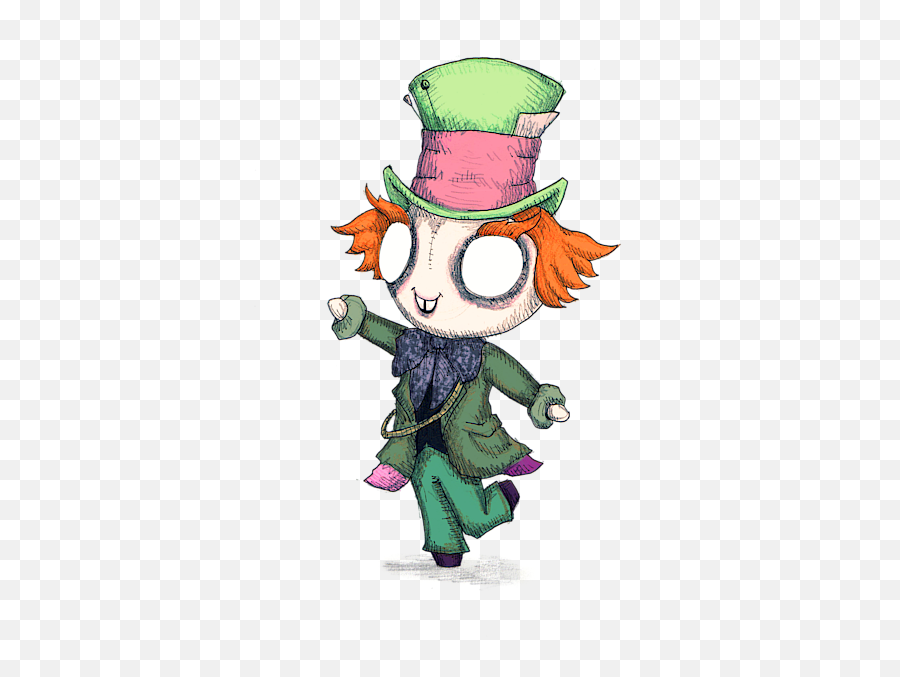 T - Cartoon Png,Mad Hatter Hat Png