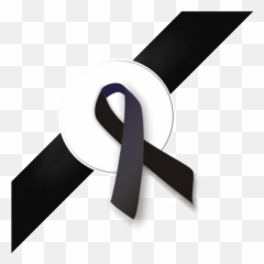 Black Ribbon Top Left - Black Ribbon Death Png,Black Belt Png