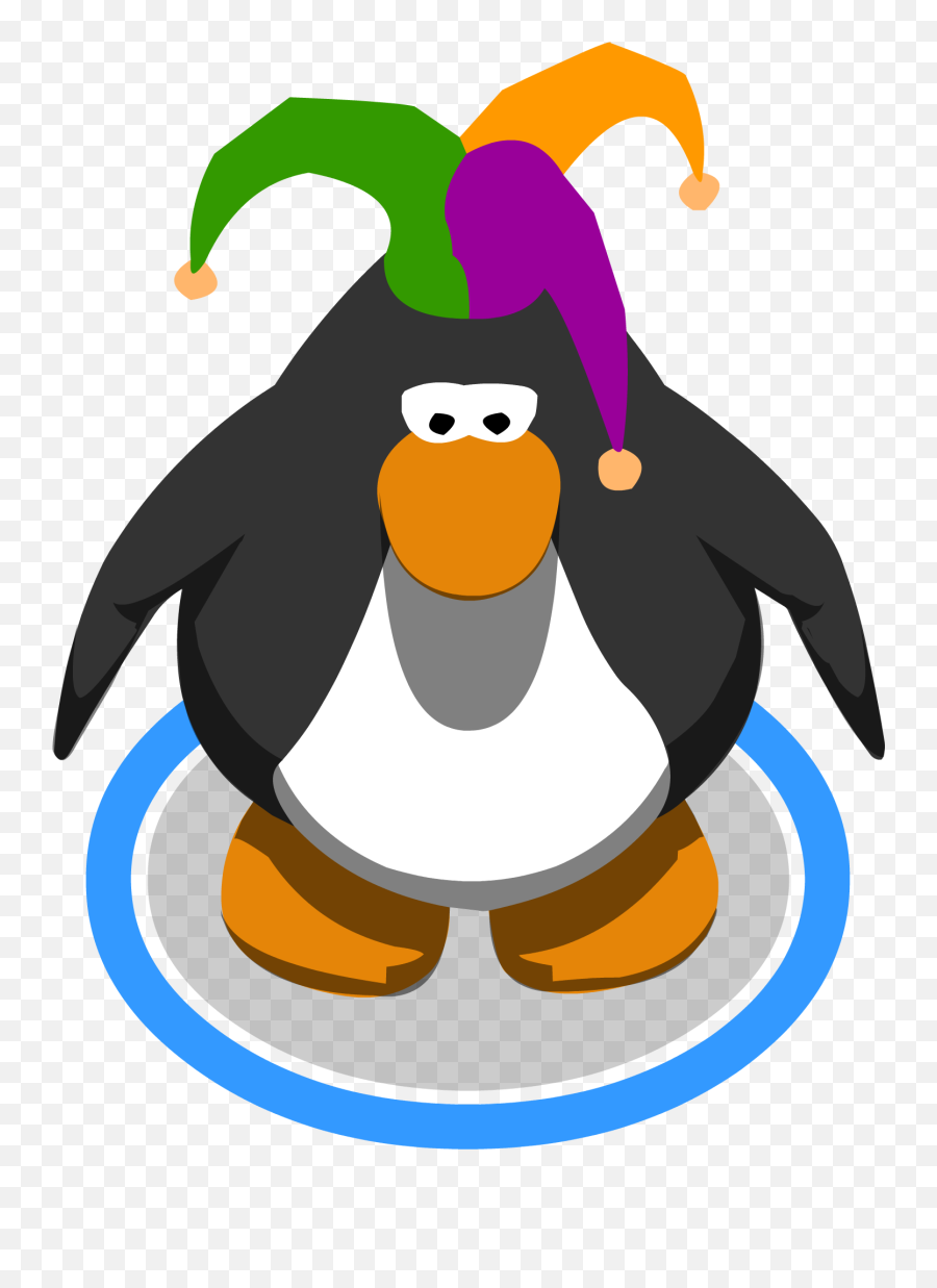 Download Hd Court Jester Hat In - Game Red Penguin Club Club Penguin Penguin Hd Png,Jester Hat Png