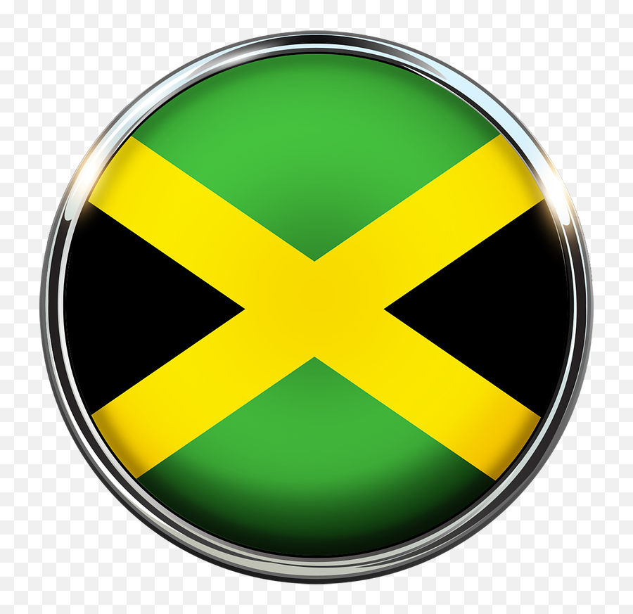 Jamaica Flag Circle - Bandeira Da Jamaica Em Png,Jamaica Png