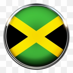 Jamaica Flag Circle - Bandeira Da Jamaica Em Png,Jamaica Png