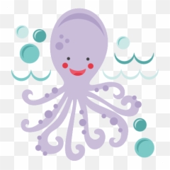 Download Hd Crabs Clipart Cute Octopus - Cute Octopus Png Cute Octopus Clipart Png,Octopus Png