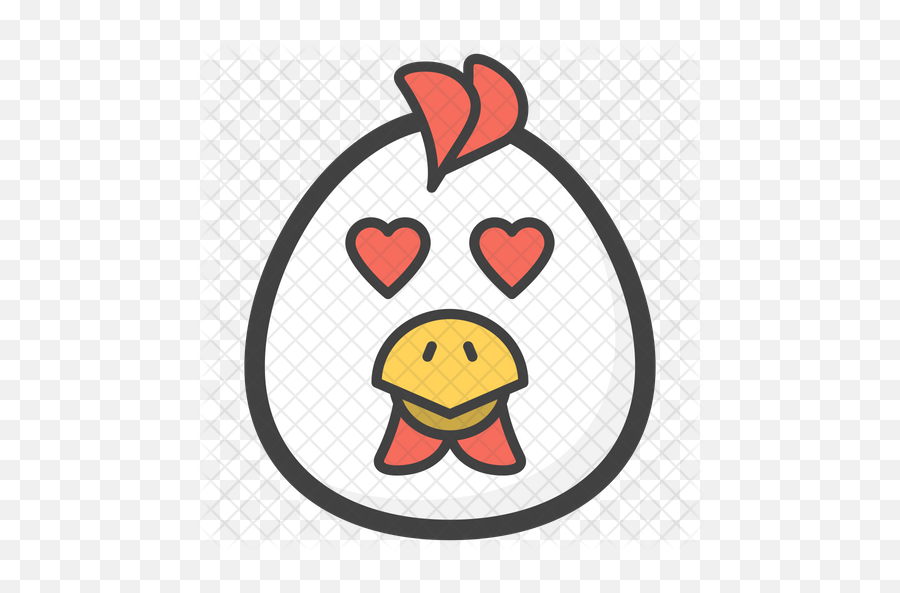 Heart Eyes Egg Emoji Icon - Vector Graphics Png,Heart With Eyes Logo