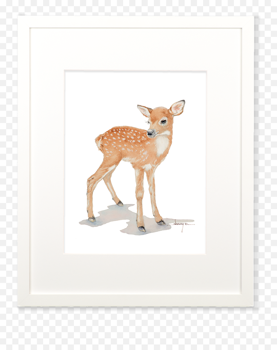 Baby Deer Wall Art - Fawn Baby Deer Clipart Png,Baby Deer Png