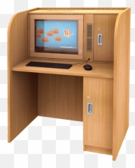 Computer Desk Transparent Background Png Mart - Png