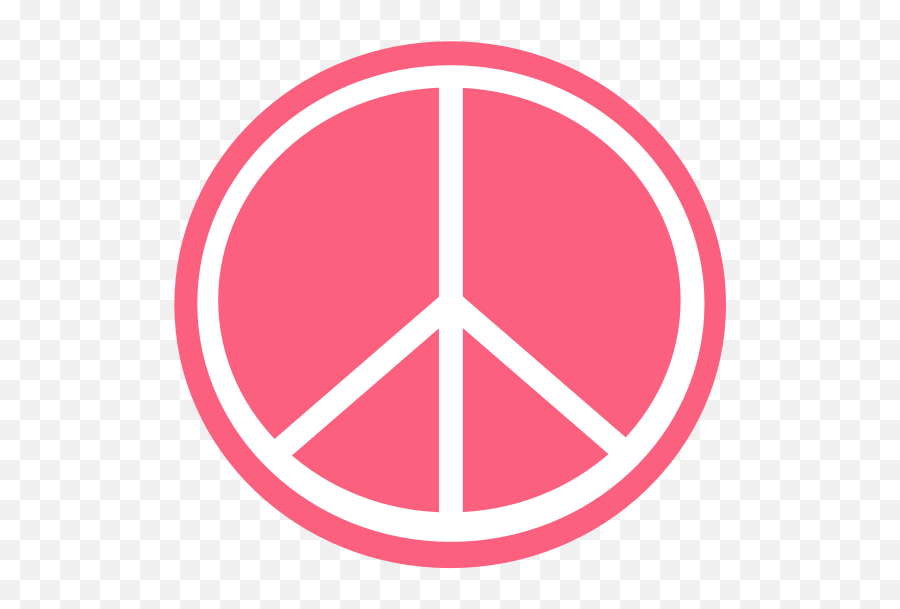 Download Brink Pink Peace Symbol - Black And Orange Peace Free Peace Sign Graphics Png,Peace Sign Transparent