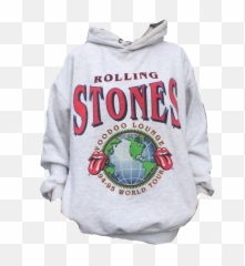 Hoodie Png Hoodies - White Rolling Stones Hoodie,Hoodie Png