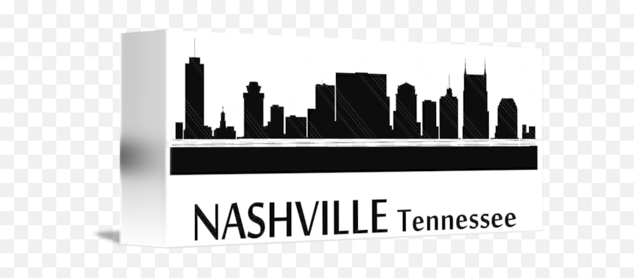 Nashville Cityscape Skyline - Nashville Skyline Outline Png,Nashville Skyline Silhouette Png