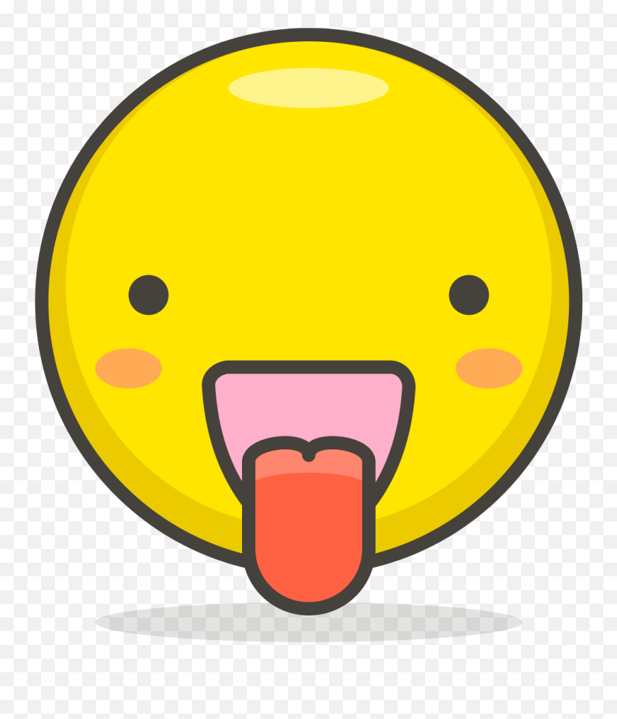 File038 - Facewithtonguesvg Wikimedia Commons Wow Face Vector Emoji Png,Tongue Transparent