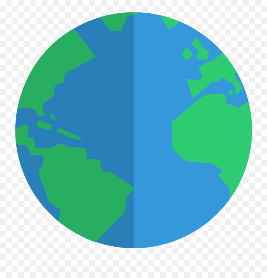 Globe Icon - Globe Flat Design Png,World Icon Png