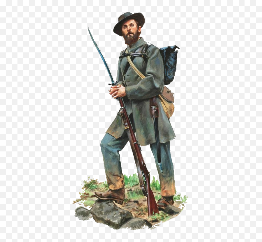 American Civil War Soldiers Drawing Png - South Soldier Civil War,American Soldier Png