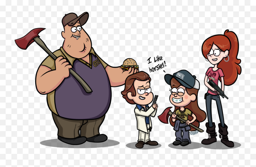 Gravity Falls Left 4 Dead 2 Crossover - Left 4 Dead Fan Art Png,Left 4 Dead 2 Png