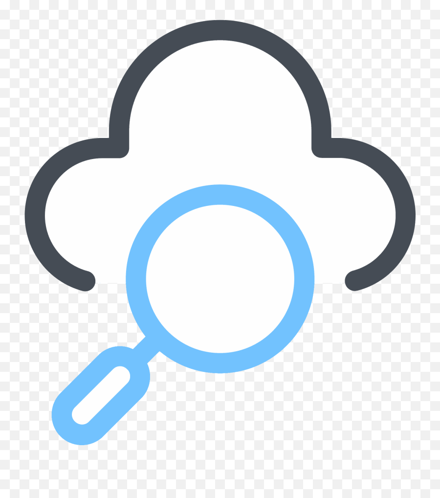Download Hd Search In Cloud Icon - Icon Transparent Png Dot,Cloud Icon Transparent