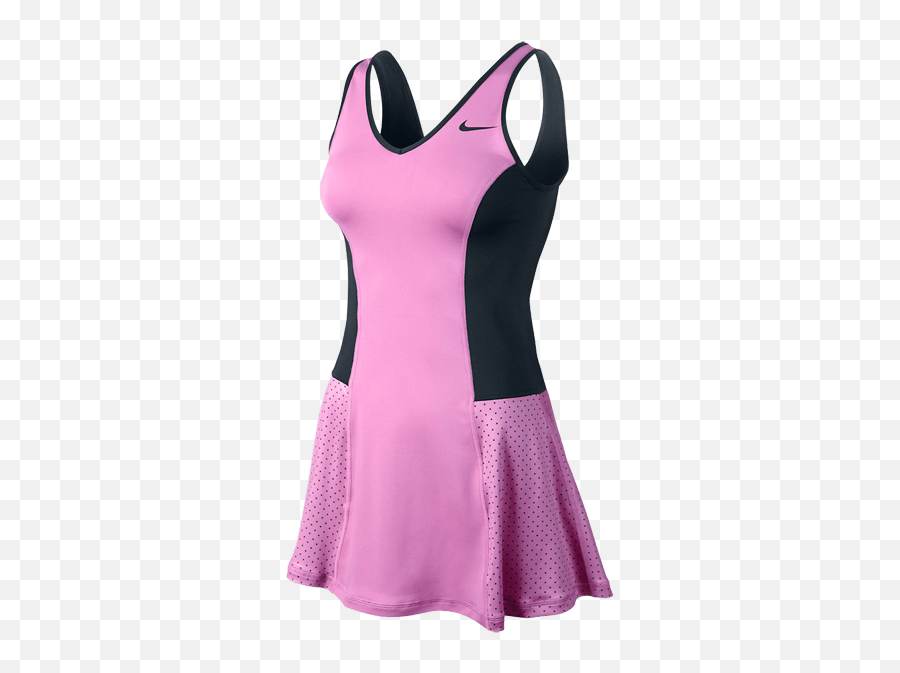 Nike Pink And Black Tennis Dress Free - Nike Pink Background Png,Nike Logo No Background