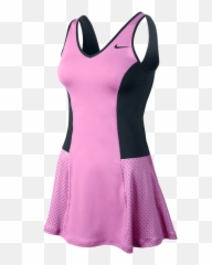 Nike Pink And Black Tennis Dress Free - Background png