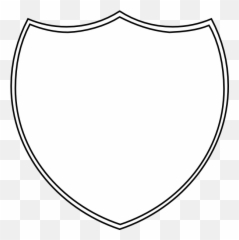 Crest Outline - ClipArt Best Shield Black And White png