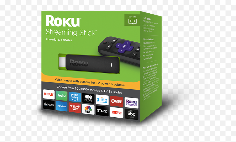 Roku Streaming Stick Powerful Portable Hd Png Hulu Icon