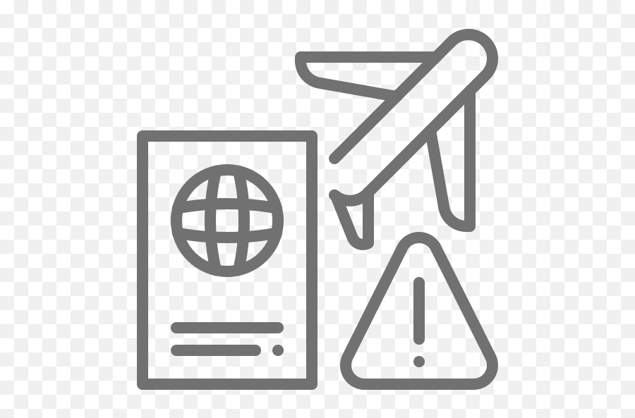 Avoid Foreign Country Oversea Passport Touring Travel Icon - Vertical Png,Travel Icon Set Vector Free