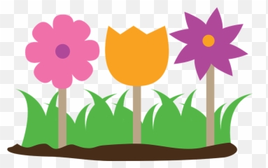 Flowers Garden Grass - Clipart Garden Flowers Png,Flower Garden Png
