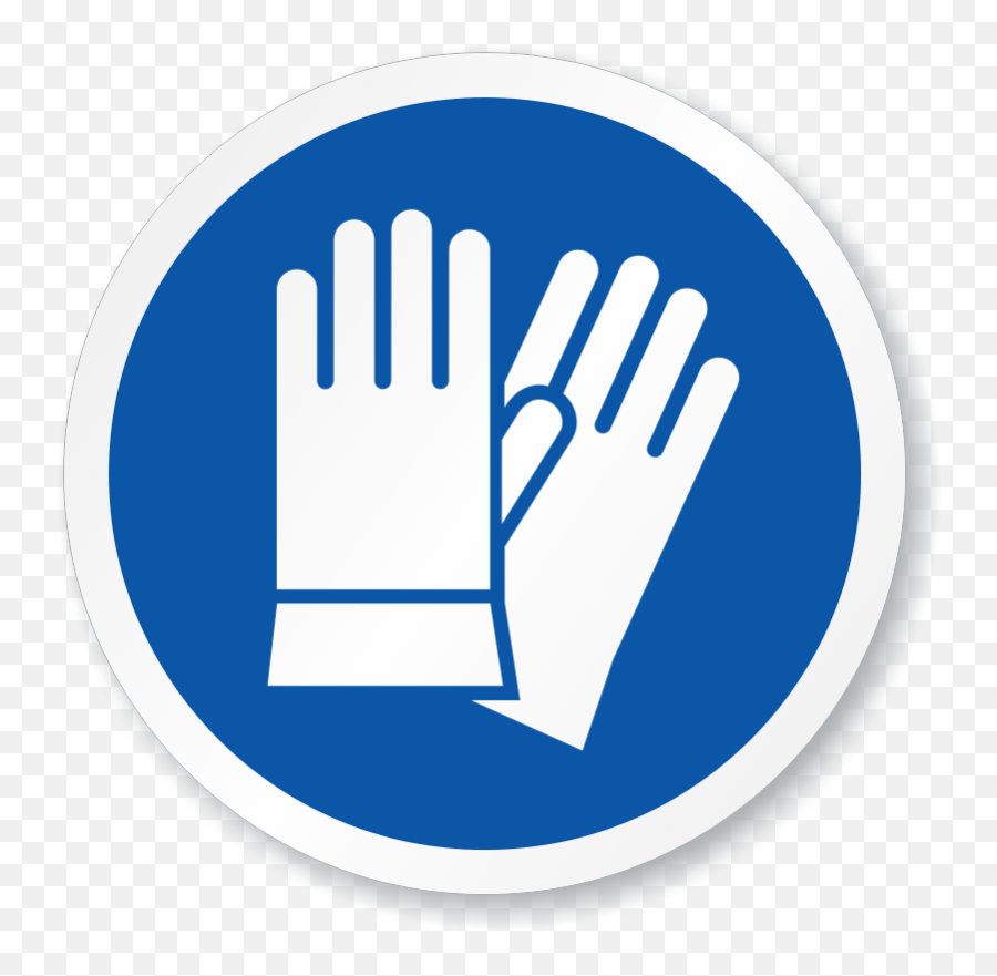 Iso Safety Gloves Required Sign Sku - Safety Hand Gloves Sign Png,Icon Arc Gloves